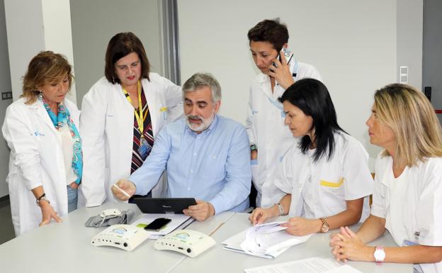 Lourdes Ausín, Carmen González Vielba, David Astruga, Carmen Granja, Esther Bahillo y Rosa Igea, parte del equipo. 