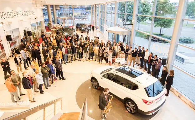 Momento de la presentación del Tarraco, en Valladolid Motor. 