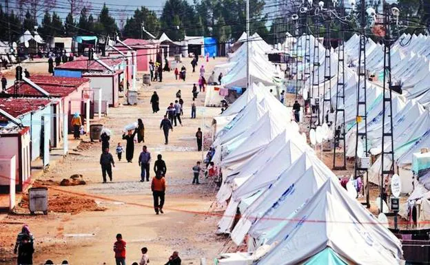 El campo de refugiados Karkamis en el sur de Turquía, donde se agrupan miles de familias sirias.