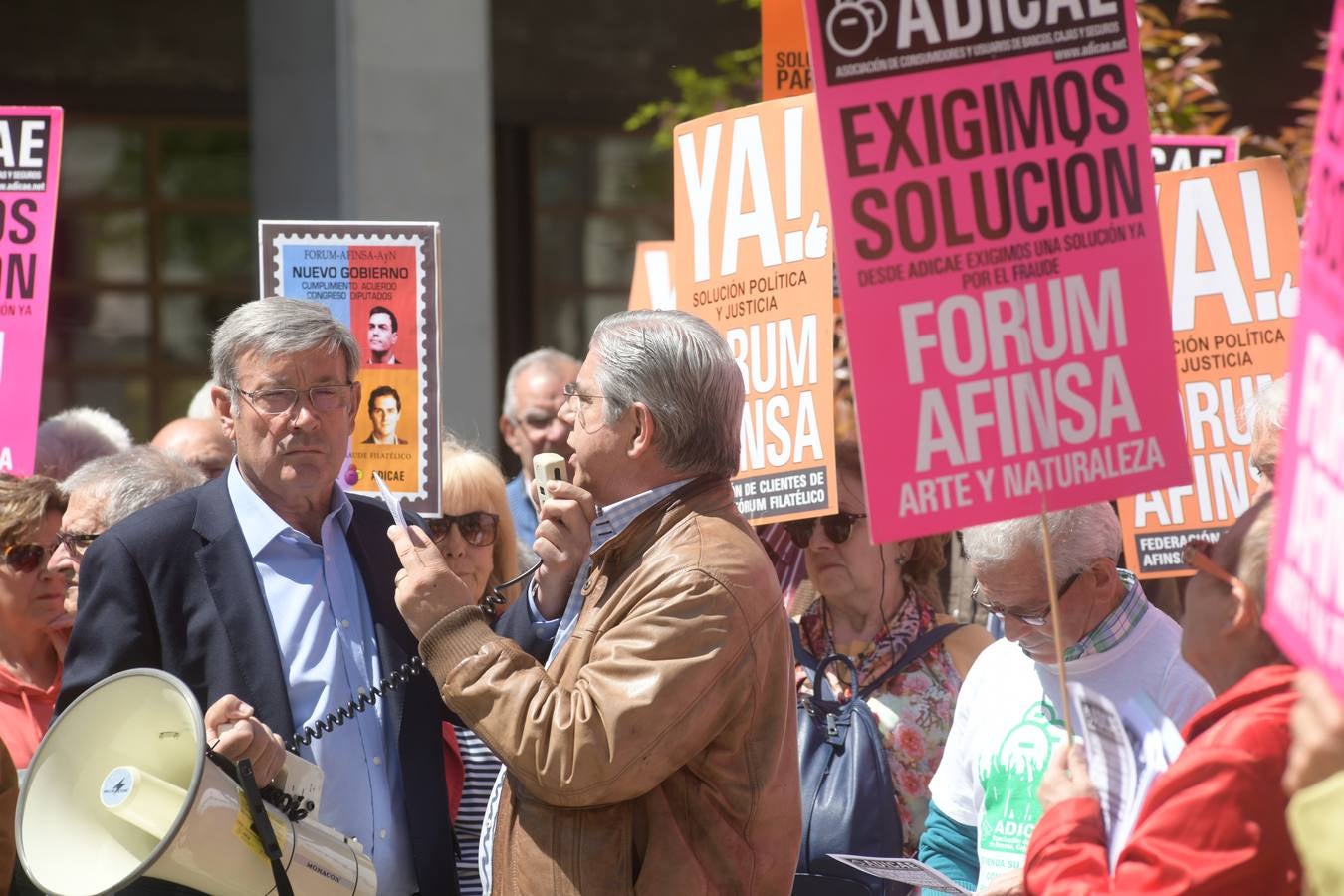 Fotos: Concentración de afectados de Fórum y Afinsa en Valladolid