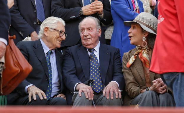 Juan Carlos I esta tarde en los toros.