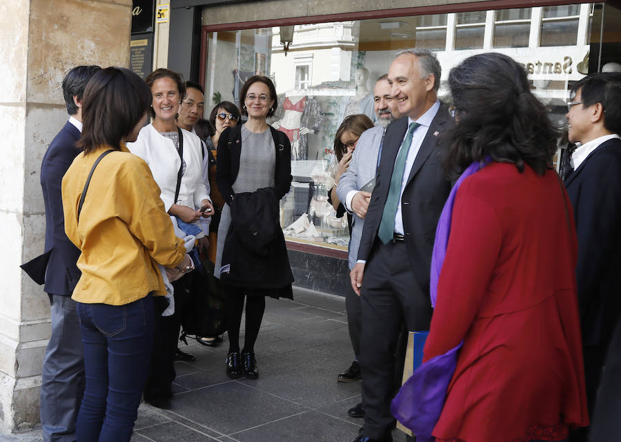 Fotos: Palencia recibe a la Universidad Nacional de Vietnam