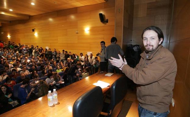 Pablo Iglesias, durante un acto en Salamanca.