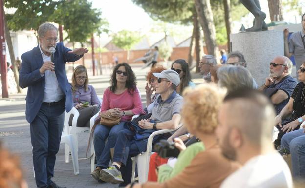 Manuel Saravia, durante el minimitin en Delicias. 