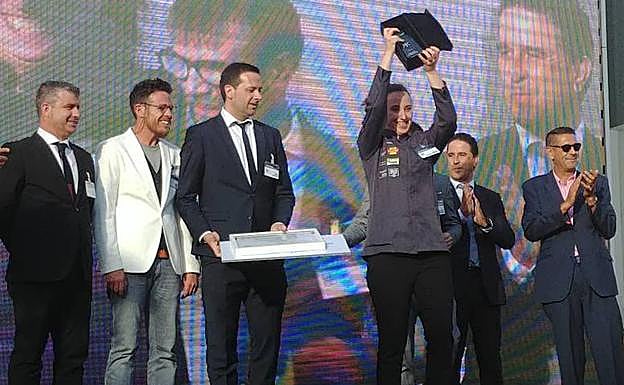 Marta Charro, tras ser proclamada campeona en la semifinal de Granada. 