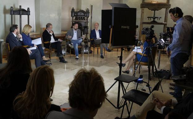 Debate entre los candidatos a la Alcaldía de Valladolid, en la sede de El Norte de Castilla. 