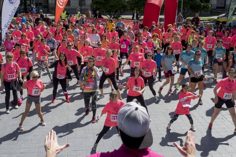 El Campo Grande se tiñó ayer de rosa para disfrutar de la tercera Carrera y Marcha de las Mujeres, que organizó El Norte de Castilla. El triunfo individual fue para Andrea Román (190), pero la clasificación general fue para todas las mujeres.