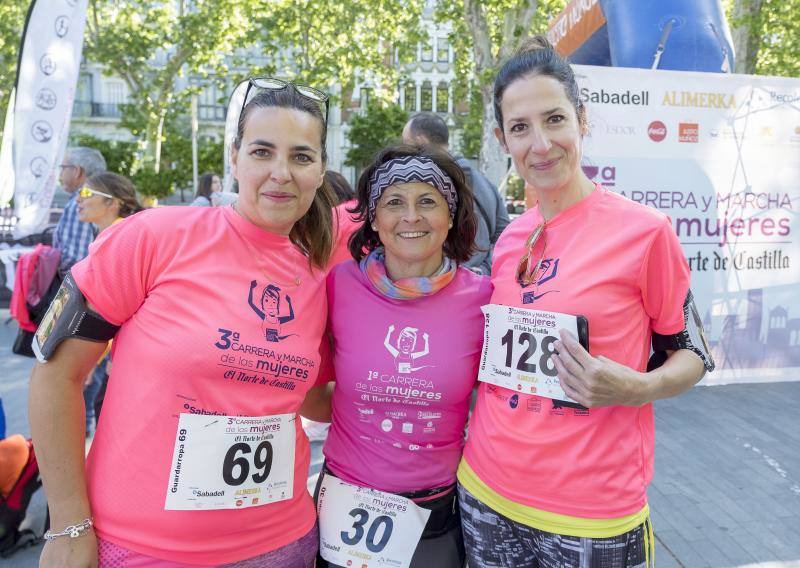 El Campo Grande se tiñó ayer de rosa para disfrutar de la tercera Carrera y Marcha de las Mujeres, que organizó El Norte de Castilla. El triunfo individual fue para Andrea Román (190), pero la clasificación general fue para todas las mujeres.