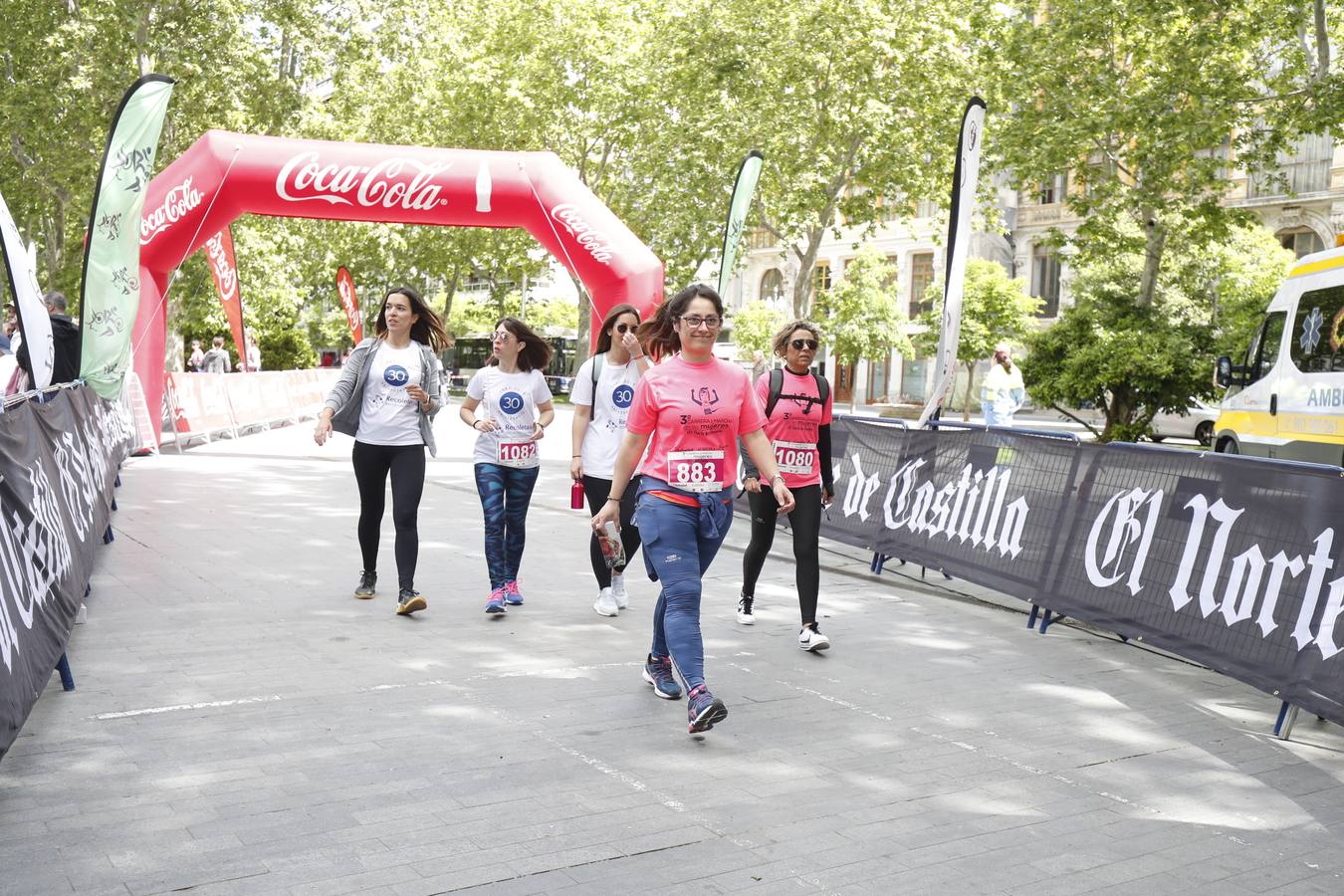 La buena mañana acompañó a las participantes en la Carrera y Marcha de las Mujeres, organizada por El Norte de Castilla. 