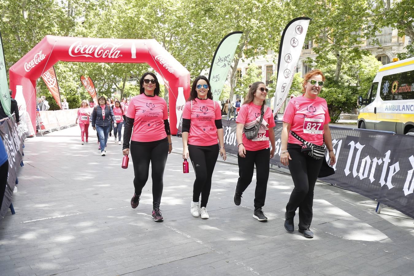 La buena mañana acompañó a las participantes en la Carrera y Marcha de las Mujeres, organizada por El Norte de Castilla. 