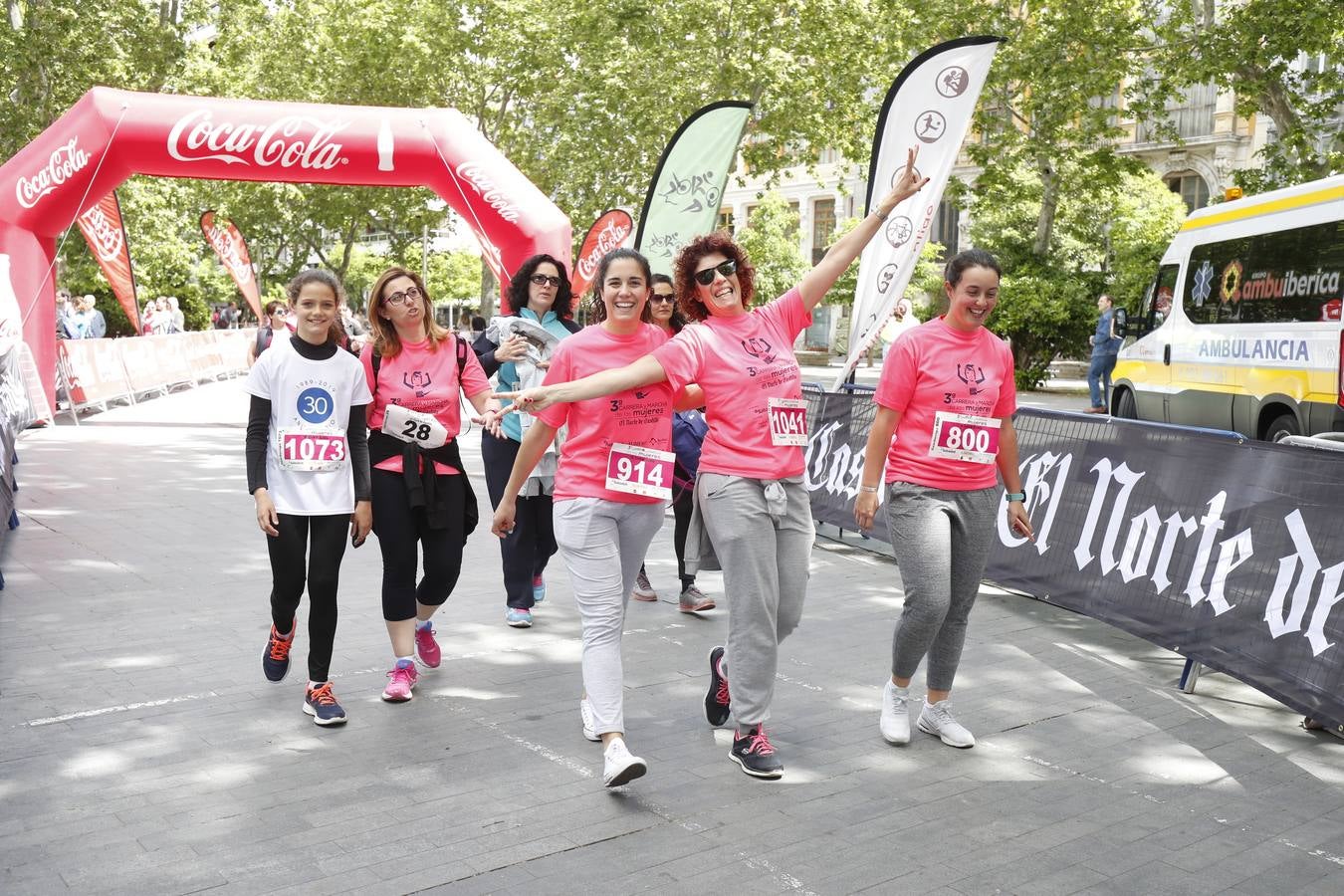 La buena mañana acompañó a las participantes en la Carrera y Marcha de las Mujeres, organizada por El Norte de Castilla. 