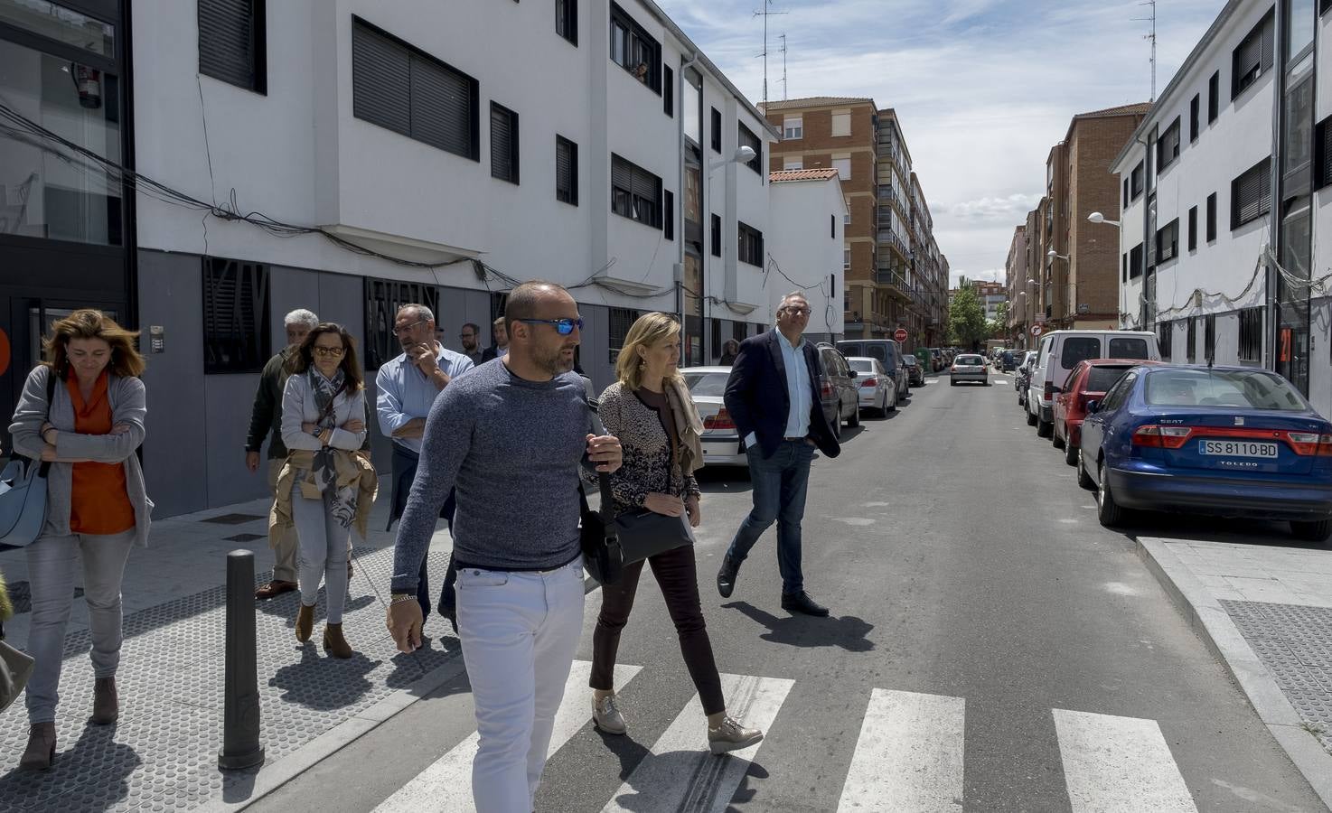 Fotos: Pilar del Olmo visita el barrio de Pajarillos y el colegio Cristóbal Colón de Valladolid