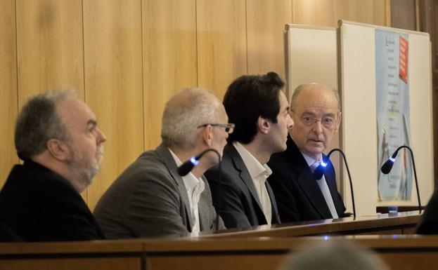 Los cuatro acusasdos durante el juicio, el pasado mes de marzo.