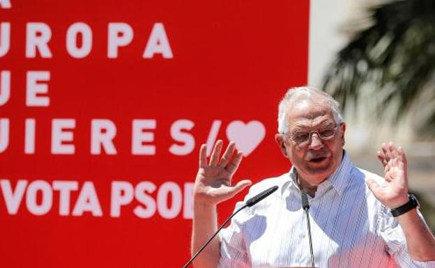 El cabeza de lista del PSOE a las elecciones europeas, Josep Borrell.
