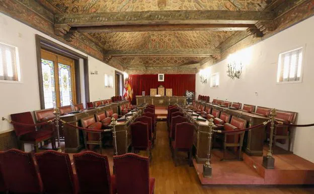 Salón de Plenos de la Diputación de Valladolid. 