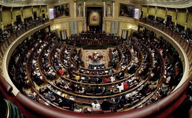 Vista general del hemiciclo de la Cámara Baja, durante la sesión constitutiva del Congreso de la XIII Legislatura.