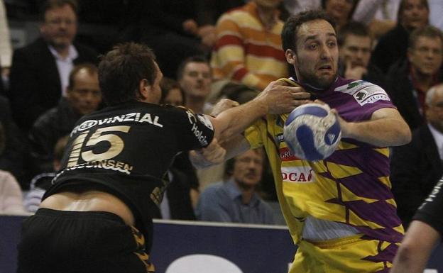 Roberto GArcía en 2007, cuando militaba en el BM Valladolid