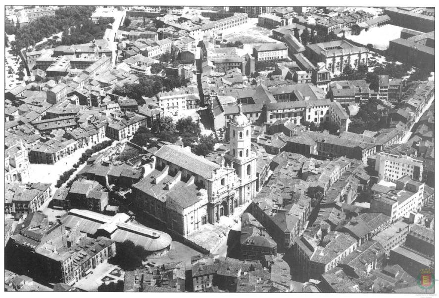 Vista aérea de la zona enlos años 60.