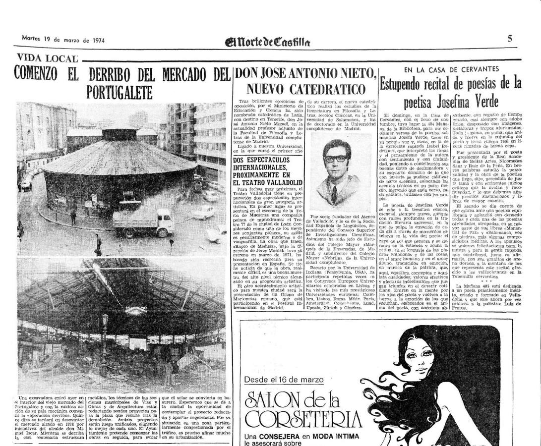 Fue construido en 1881 bajo la alcaldía de Miguel Íscar, para satisfacer las necesidades de una población vallisoletana en expansión y atender a las demandas de los propios comerciantes, precisados de alojamientos funcionales para sus negocios 