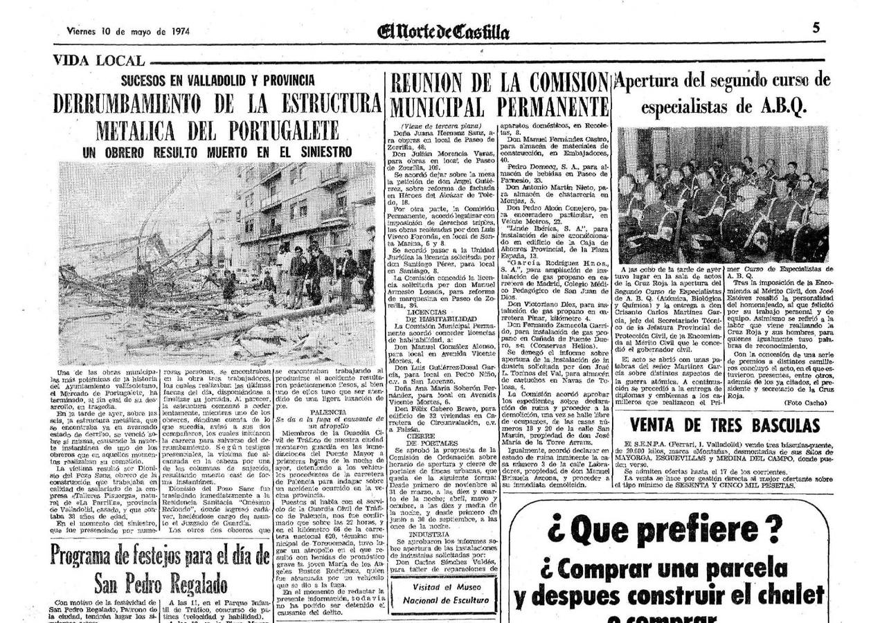 Fue construido en 1881 bajo la alcaldía de Miguel Íscar, para satisfacer las necesidades de una población vallisoletana en expansión y atender a las demandas de los propios comerciantes, precisados de alojamientos funcionales para sus negocios 