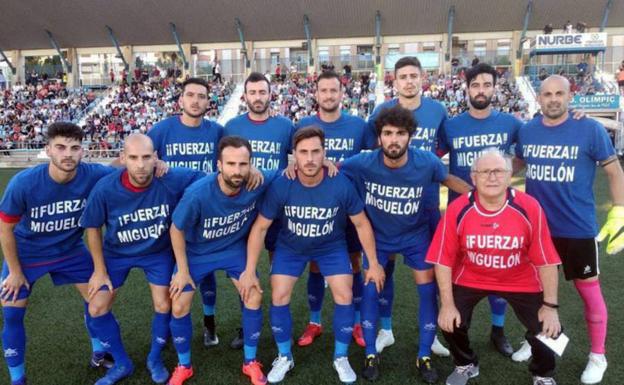 Una de las últimas formaciones del CP Villarrobledo, rival de la Segoviana. 