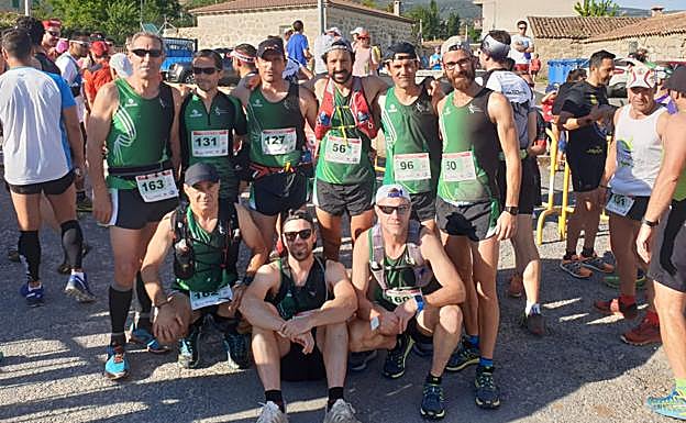 Representantes de Atletas Veteranos Salamanca en la cita.
