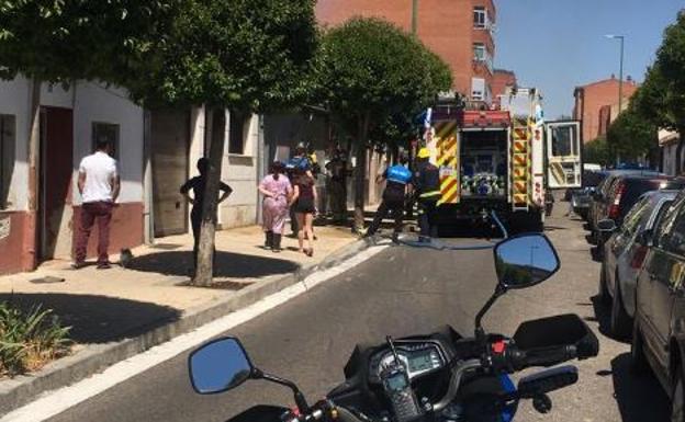 Imagen de la casa incendiada.