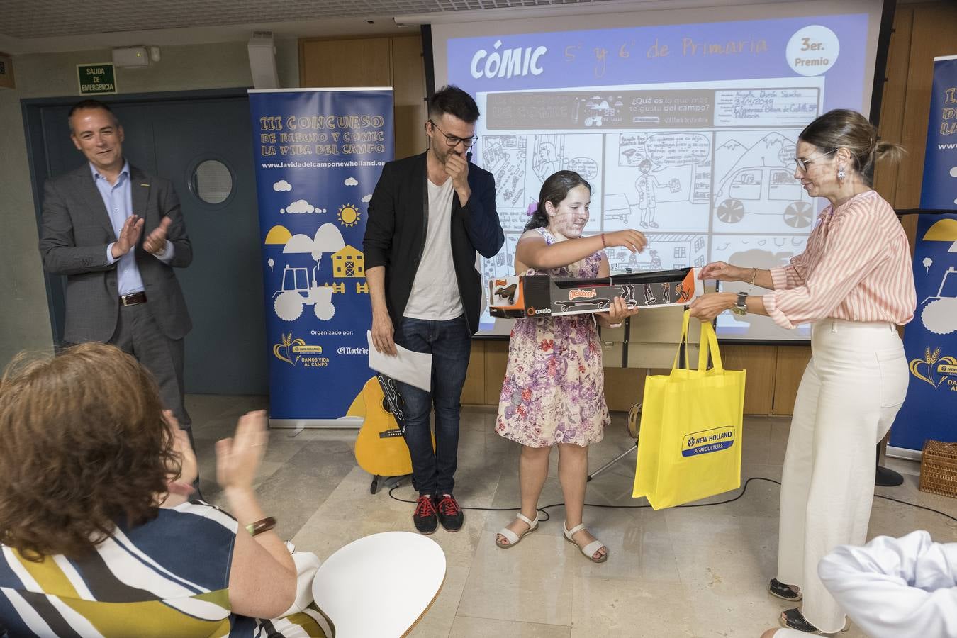 El concurso, organizado por New Holland y El Norte de Castilla, convocó a los escolares de entre tercero y sexto de primaria de Castilla y León para que plasmaran sobre el papel su particular modo de entender la vida en el campo