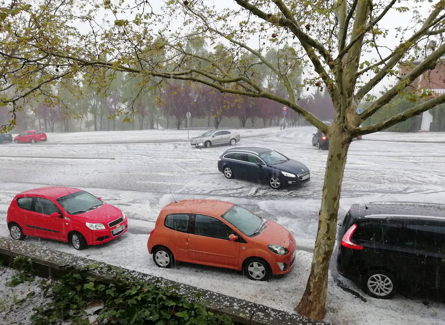 Granizada en Valladolid el pasado 15 de abril de este año. 