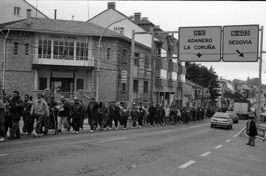 Fotos: El Espinar ha visto pasar todas las marchas reivindicativas en los últimos 30 años (1)