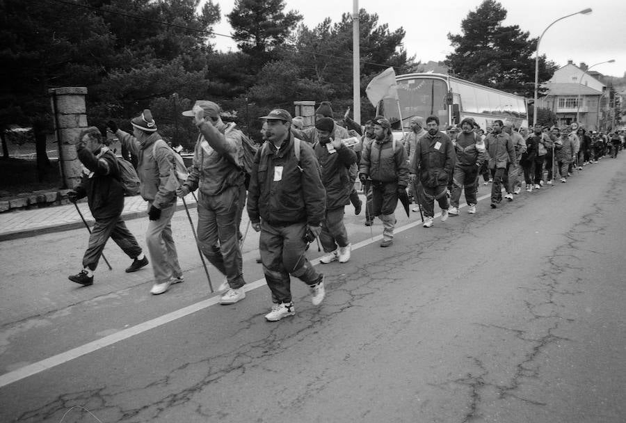 Fotos: El Espinar ha visto pasar todas las marchas reivindicativas en los últimos 30 años (1)