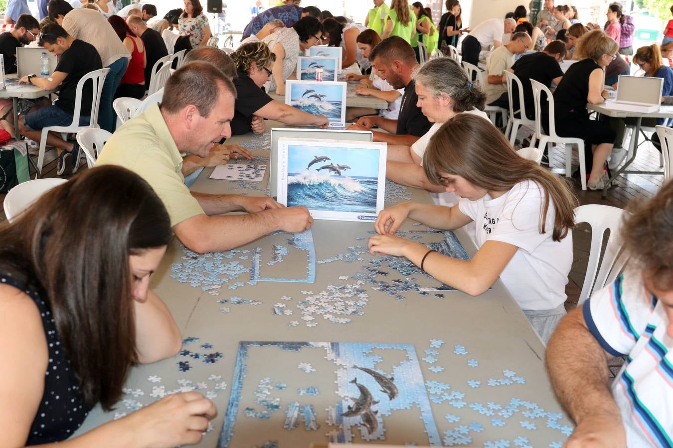 Fotos: Certamen de Puzzle en Plaza España