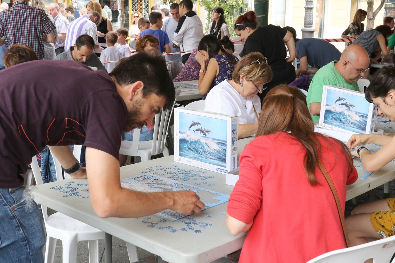 Fotos: Certamen de Puzzle en Plaza España