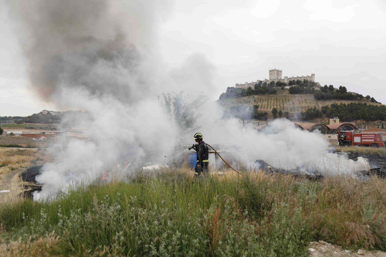 Fotos: Incendio en Peñafiel
