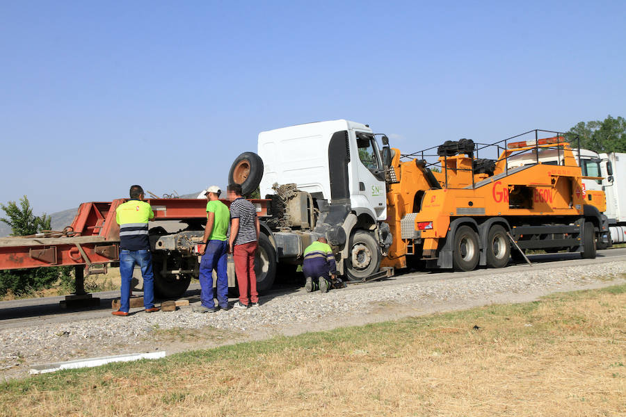 Fotos: Accidente en la carretera de La Granja