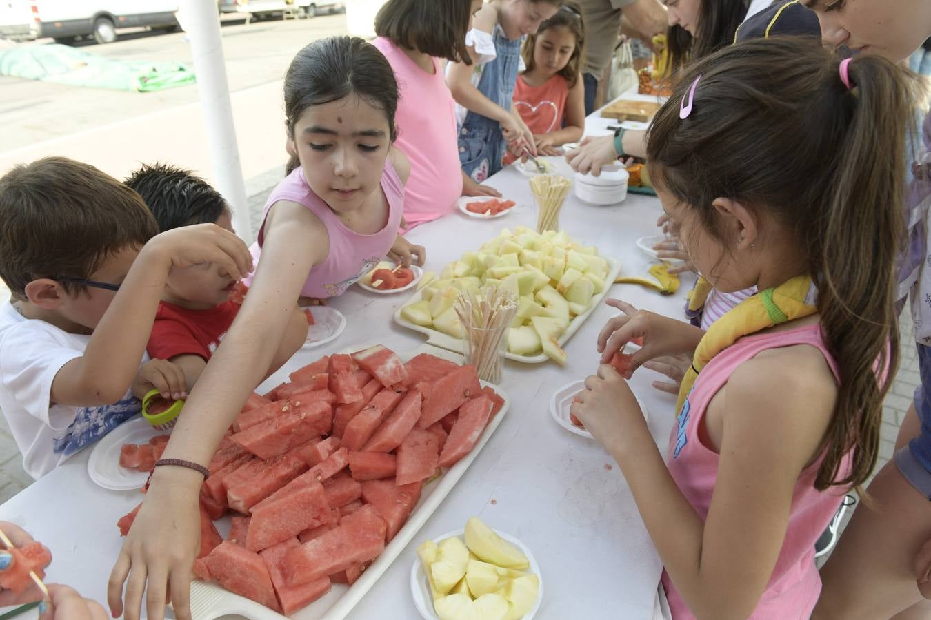 Fiestas en el barrio de La Victoria.