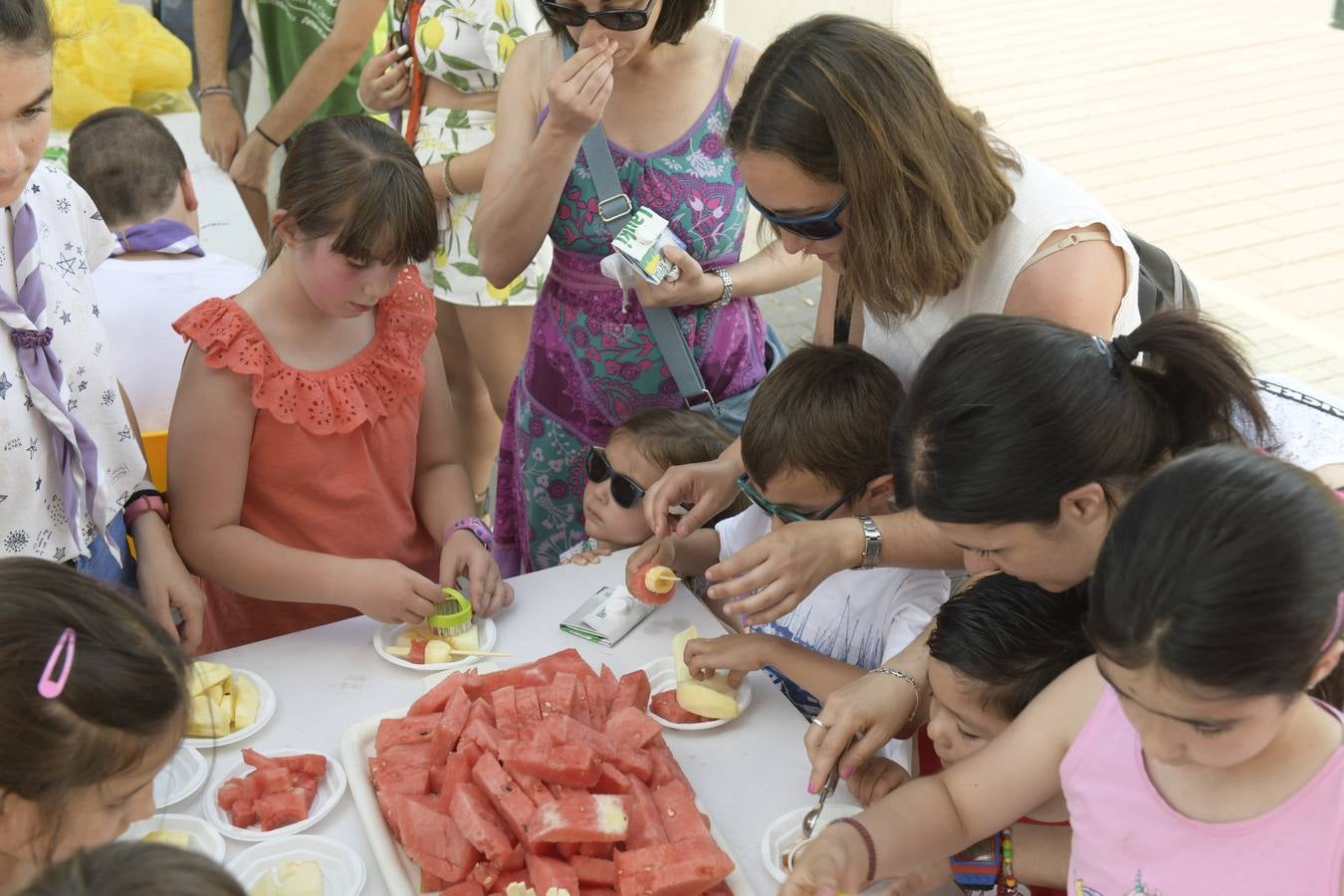 Fiestas en el barrio de La Victoria.