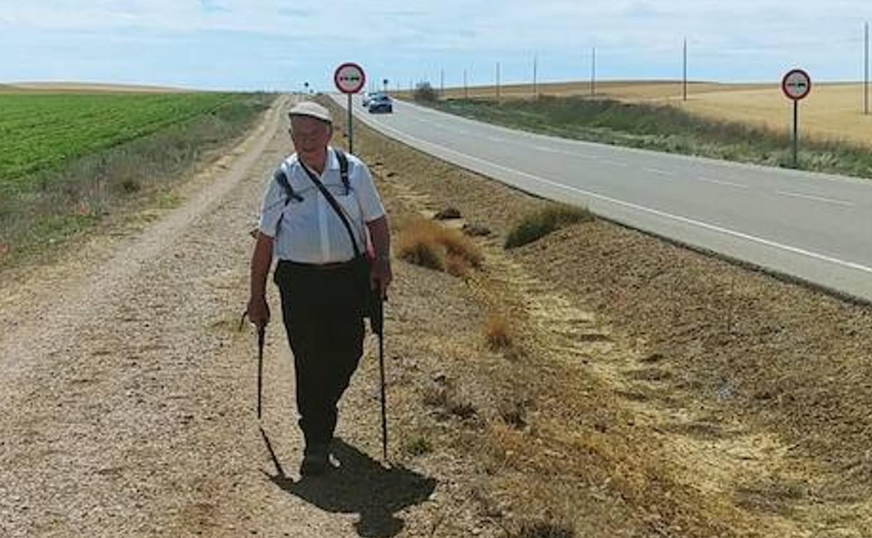 González encara los últimos kilómetros hasta llegar a Carrión.