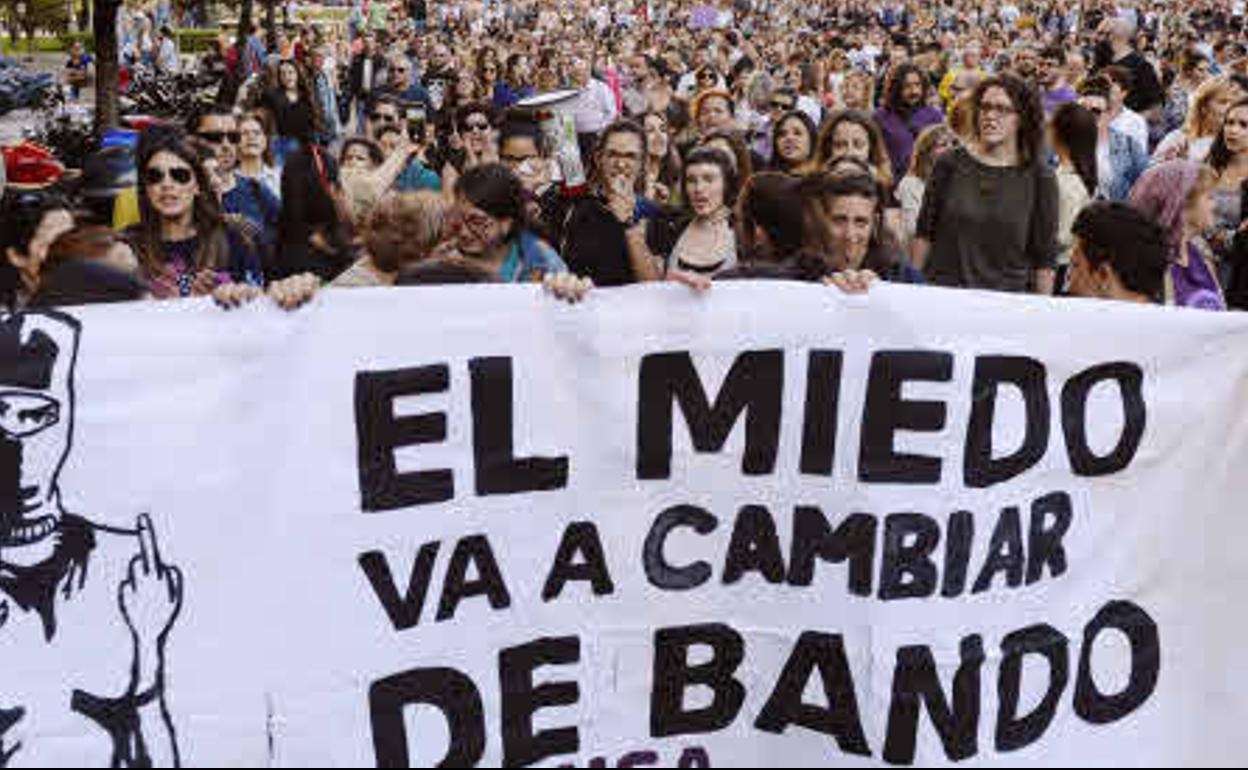 Manifestación por la sentencia de La Manada. 