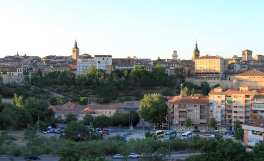 Vista de parte del casco urbano de la ciudad desde La Piedad. 