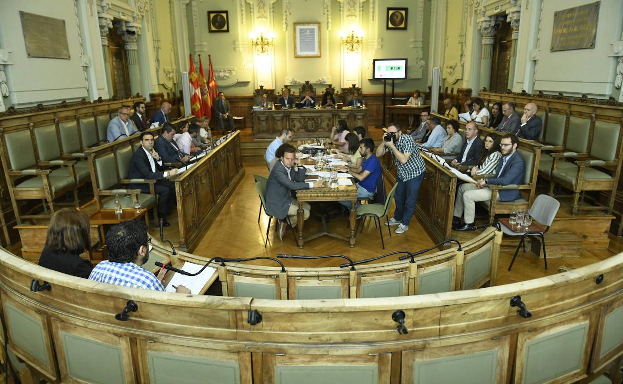 Pleno del Ayuntamiento de Valladolid correspondiente al mes de julio, celebrado hoy. 