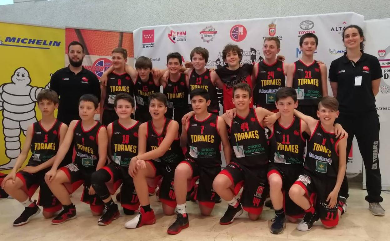 El jugador del CB Tormes Miguel Melgar, convocado con la selección española U13