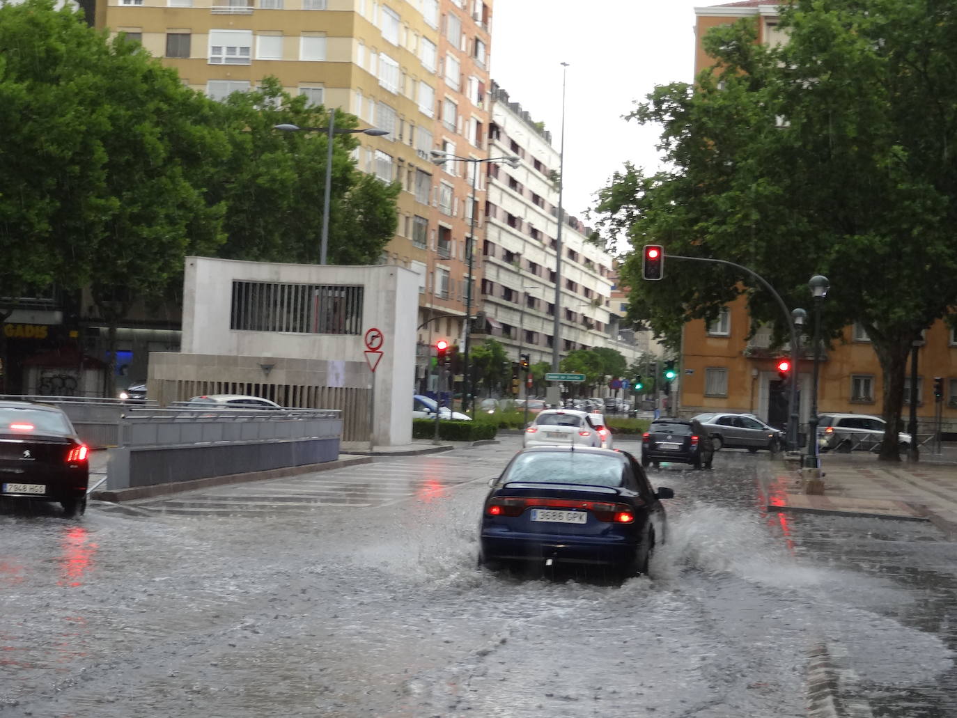 Fotos: Fuertes lluvias este sábado en Valladolid