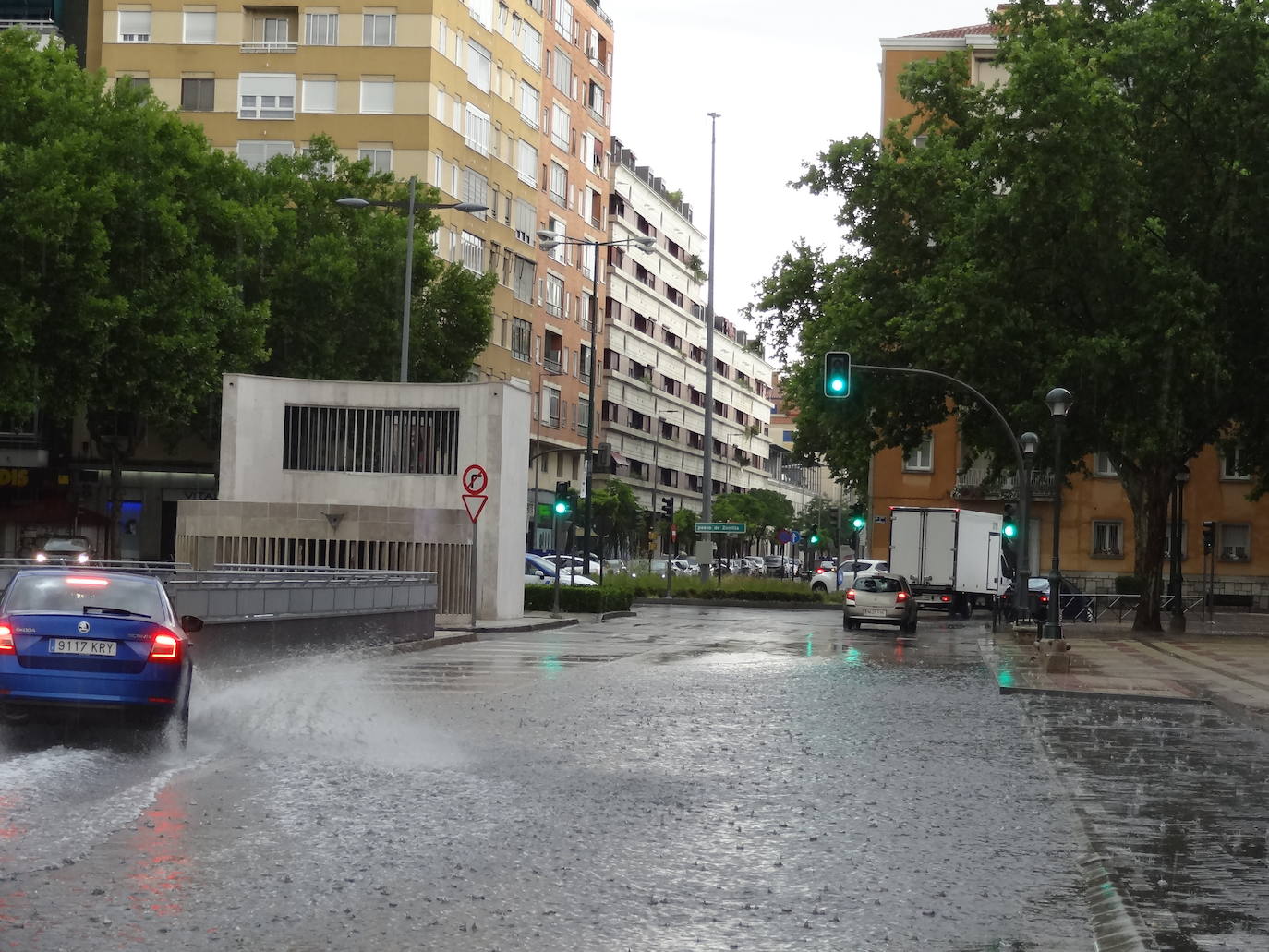 Fotos: Fuertes lluvias este sábado en Valladolid