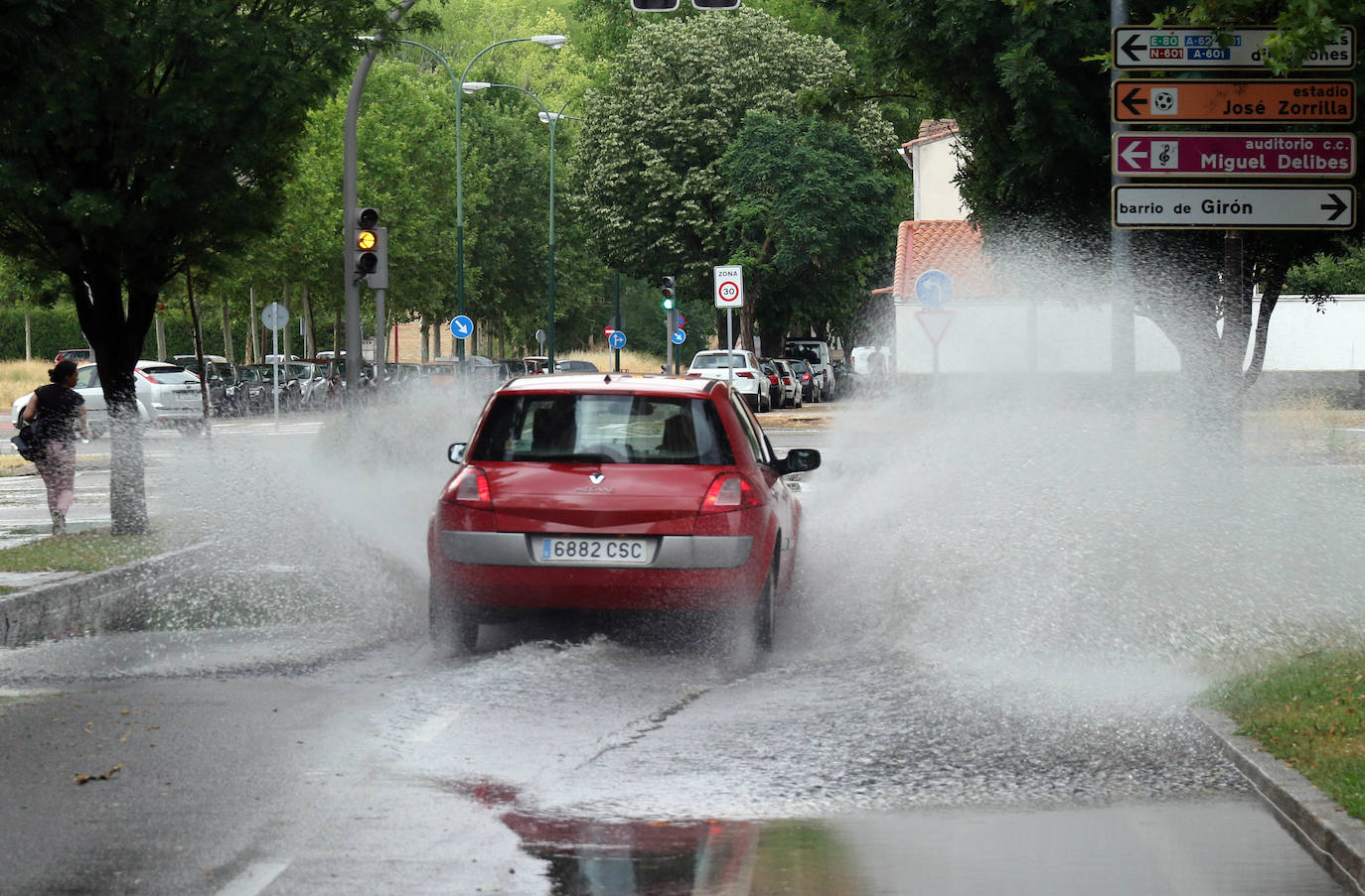 Fotos: Fuertes lluvias este sábado en Valladolid