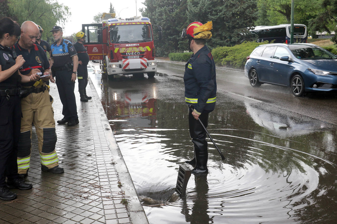 Fotos: Fuertes lluvias este sábado en Valladolid