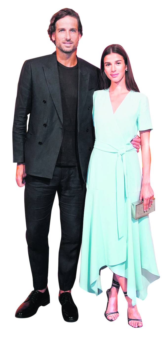 De moda. Sandra Gago y Feliciano López, en el último desfile de Pedro del Hierro.