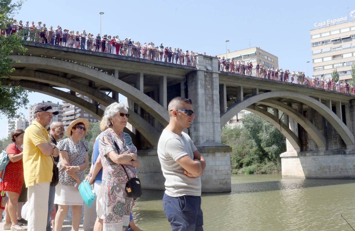 Procesión fluvial de la Virgen del Carmen en Valladolid