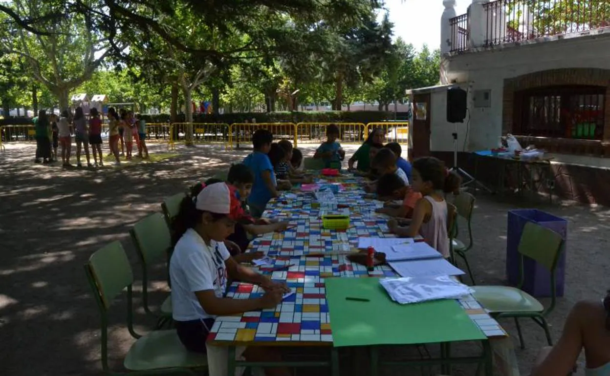 Los primeros participantes en la actividad durante la mañana de ayer.