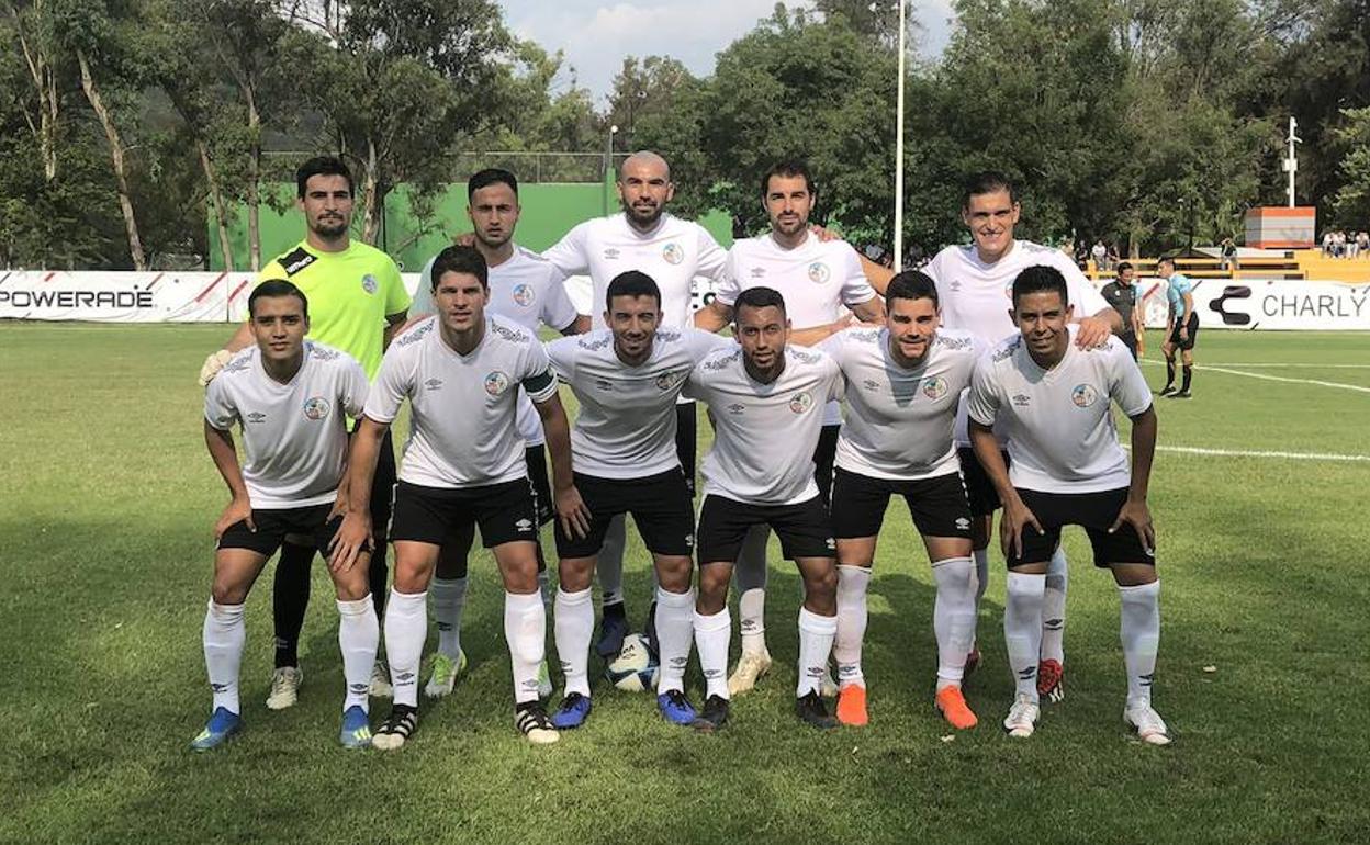 Formación inicial del Salamanca UDS CF en el partido de anoche en México.